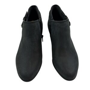 Clarks Adreena Field Women's Black Leather Ankle Booties US 7W